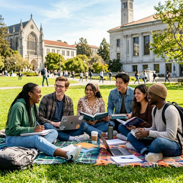 Students on campus